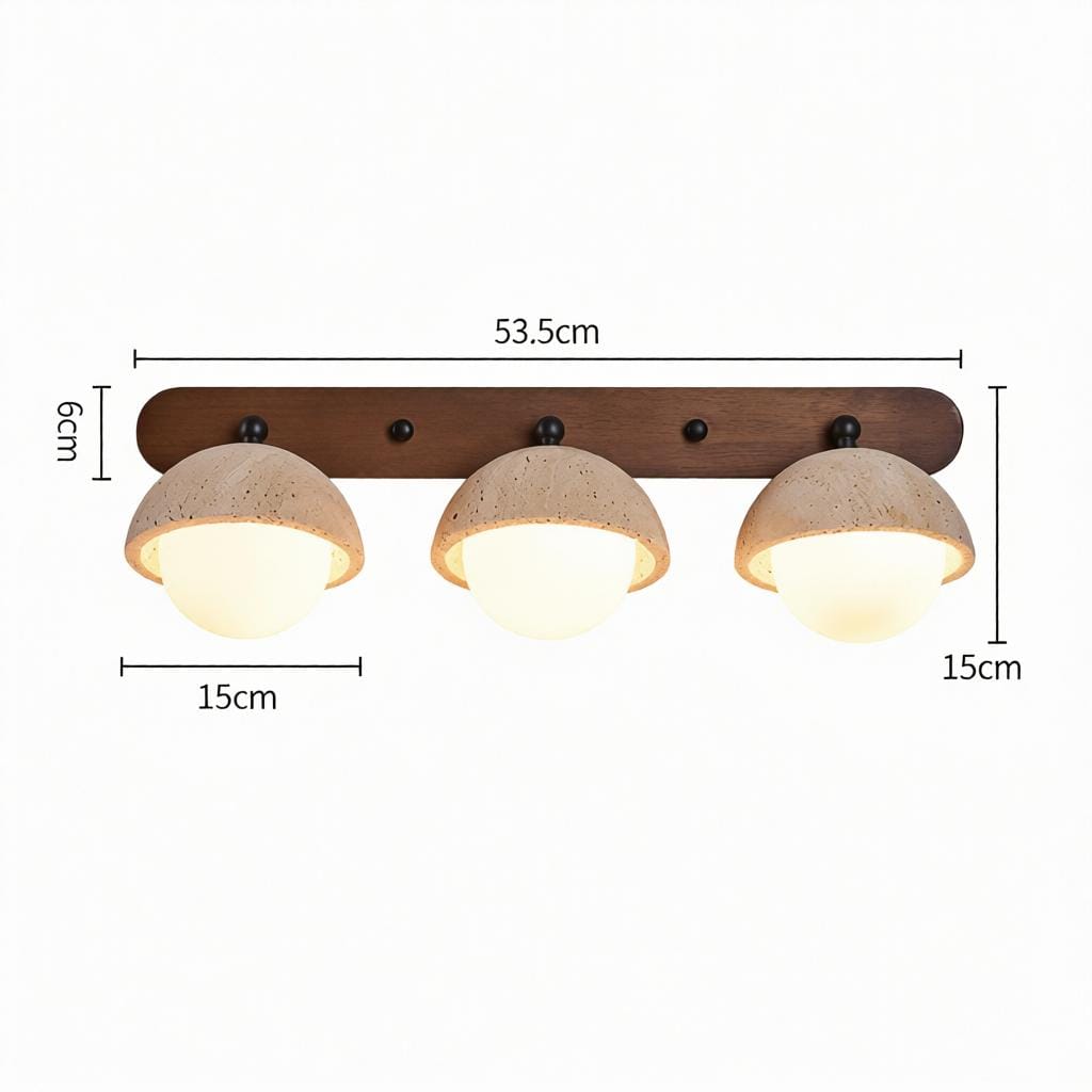 Miravel | Travertine Bathroom Light - Detail View #4 | HomeCartel
