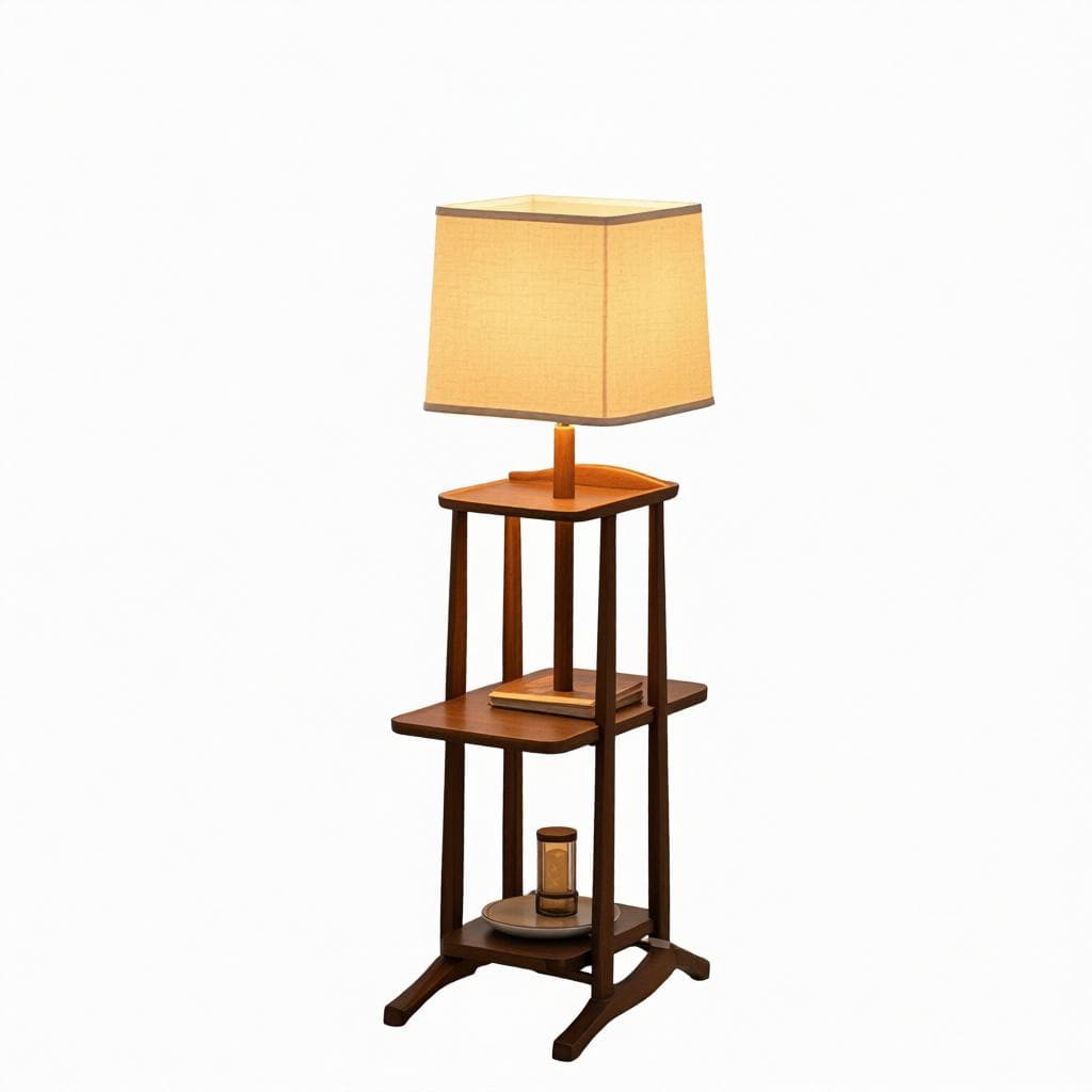 Nalindis | Integrated Shelf Floor Lamp - Modern Floor Lamp | HomeCartel Philippines