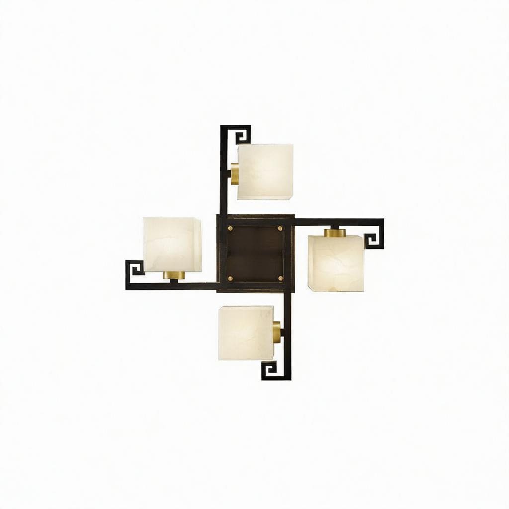 Ralnoria | Alabaster Ceiling Mounted Light - Detail View #4 | HomeCartel
