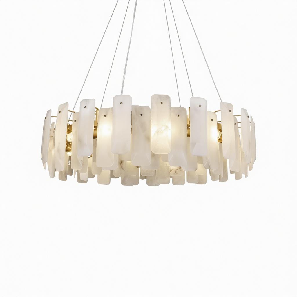 Calvalyn | Alabaster Chandelier - Detail View #4 | HomeCartel