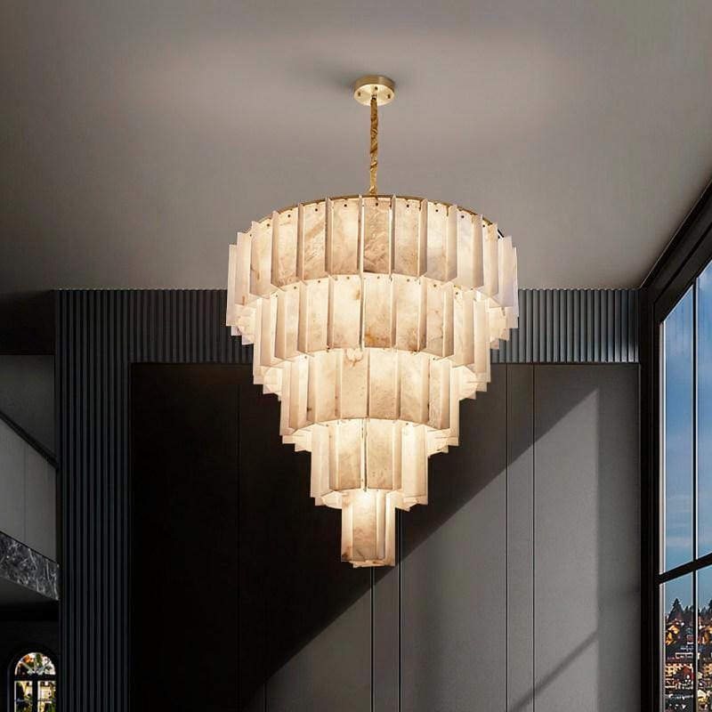 Irriniel F | Alabaster Chandelier - Detail View #2 | HomeCartel