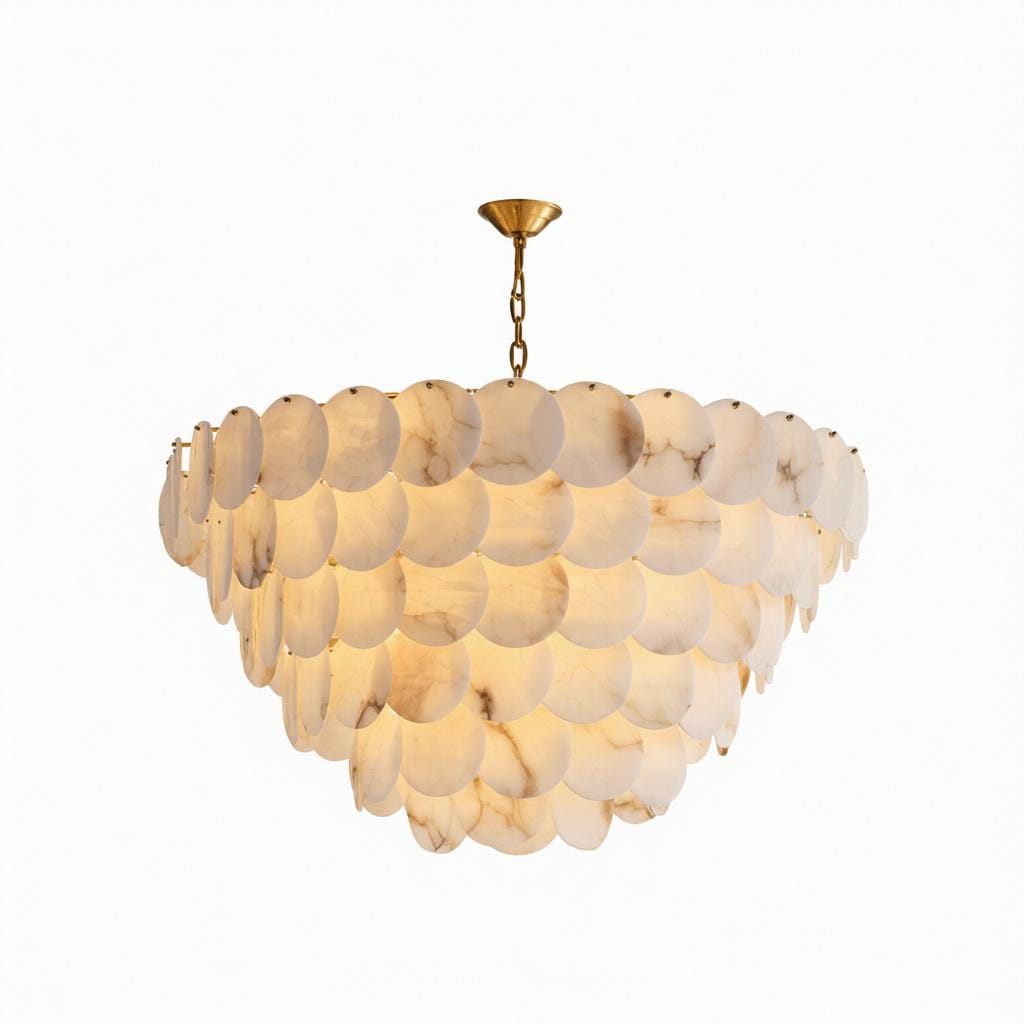 Elnoren B | Alabaster Chandelier - Detail View #2 | HomeCartel