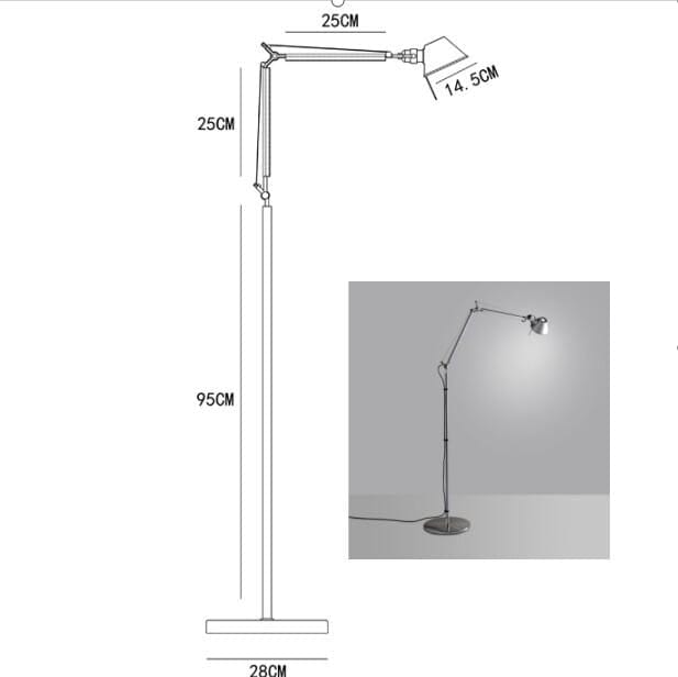 Valmira | Floor Lamp Swing Arm - Home Cartel ®