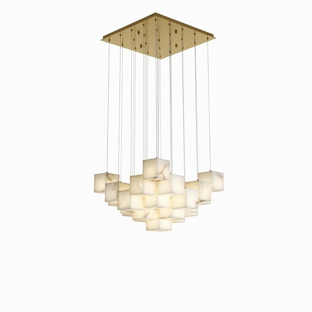 Dorvalyn B | Alabaster Cluster Chandelier - Detail View #5 | HomeCartel