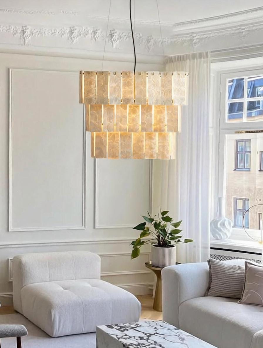 Orvanrix | Alabaster Chandelier - Detail View #4 | HomeCartel