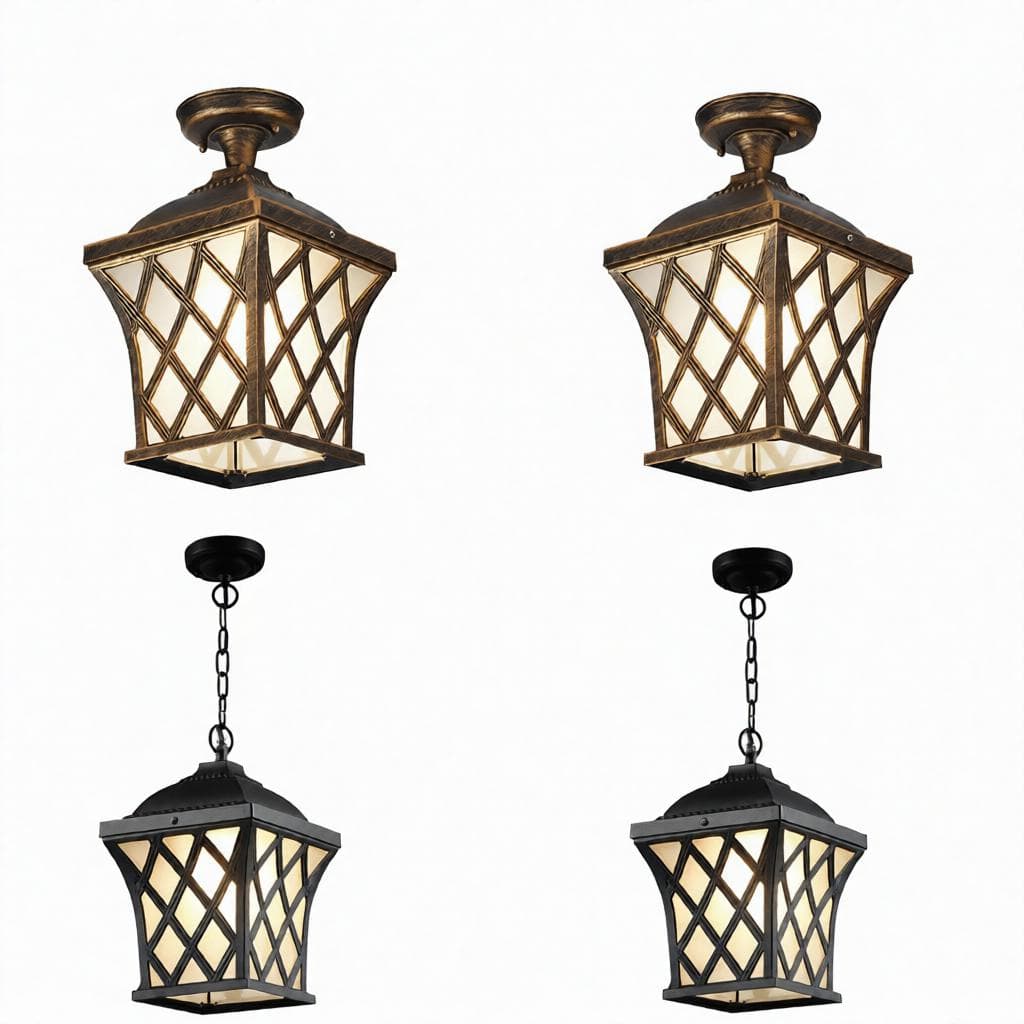 Lurellin Deux | Outdoor Semi Flush Mounted Light - Home Cartel ®