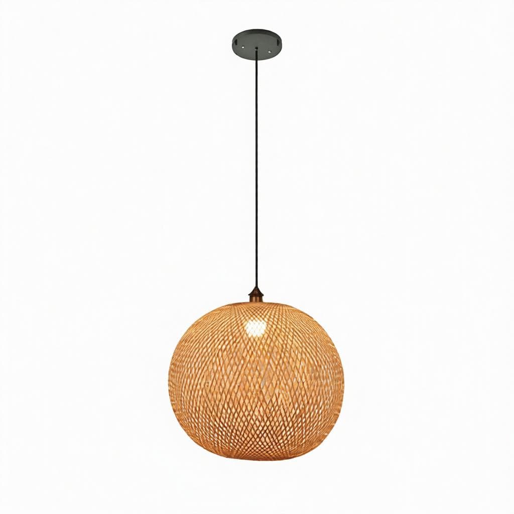 Lunastra 1 | Rattan Pendant Light - Detail View #4 | HomeCartel