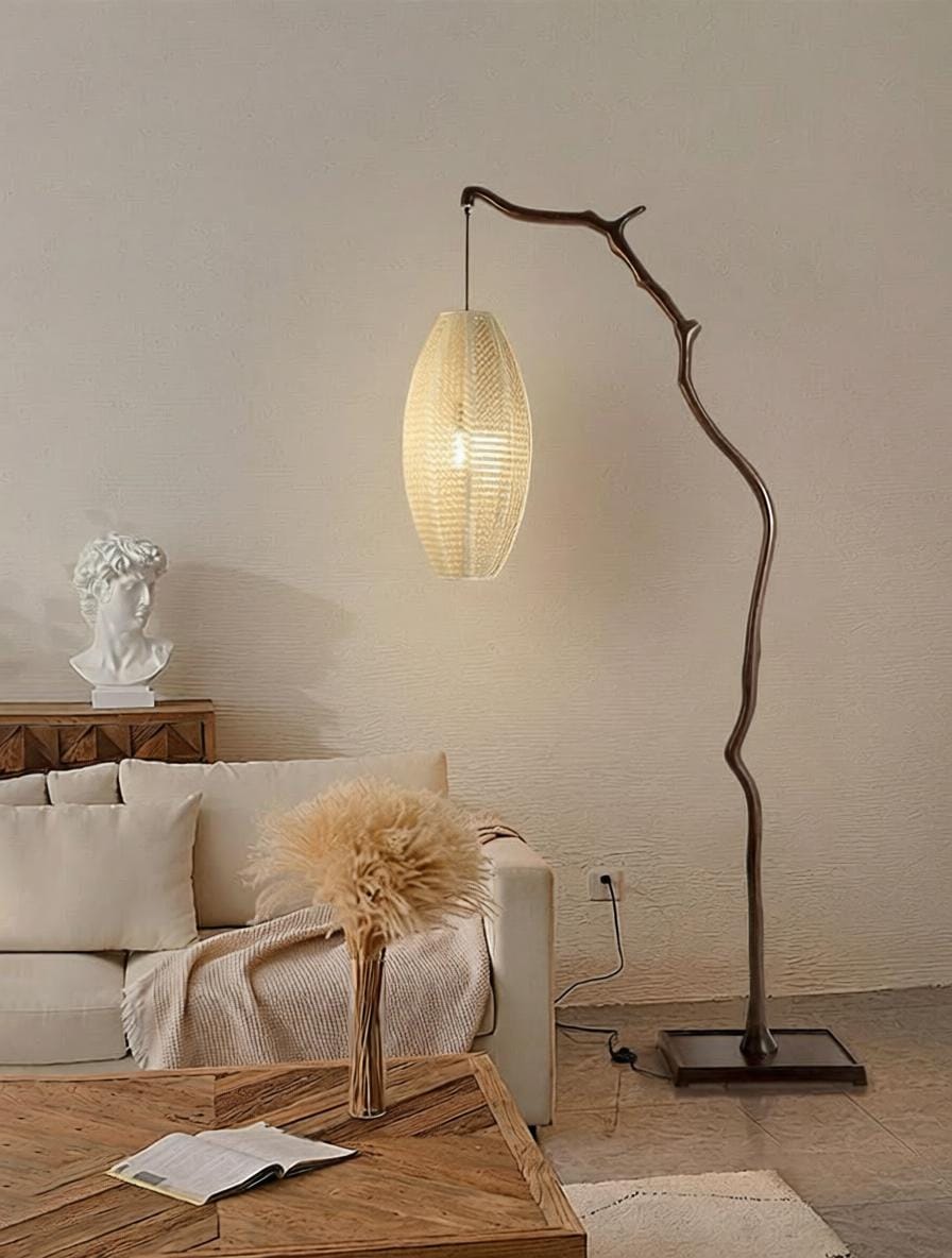 Raventha | Rattan Floor Lamp - Home Cartel ®