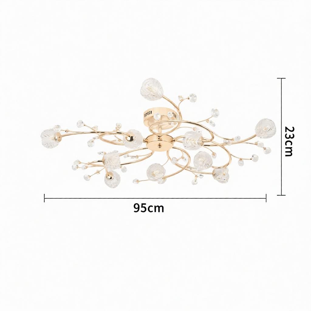 Aevina | Semi Flush Mounted Light - Detail View #4 | HomeCartel