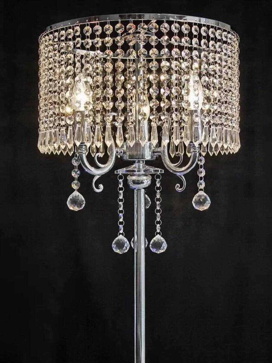 Nyrithra I Crystal Floor Lamp - Detail View #2 | HomeCartel