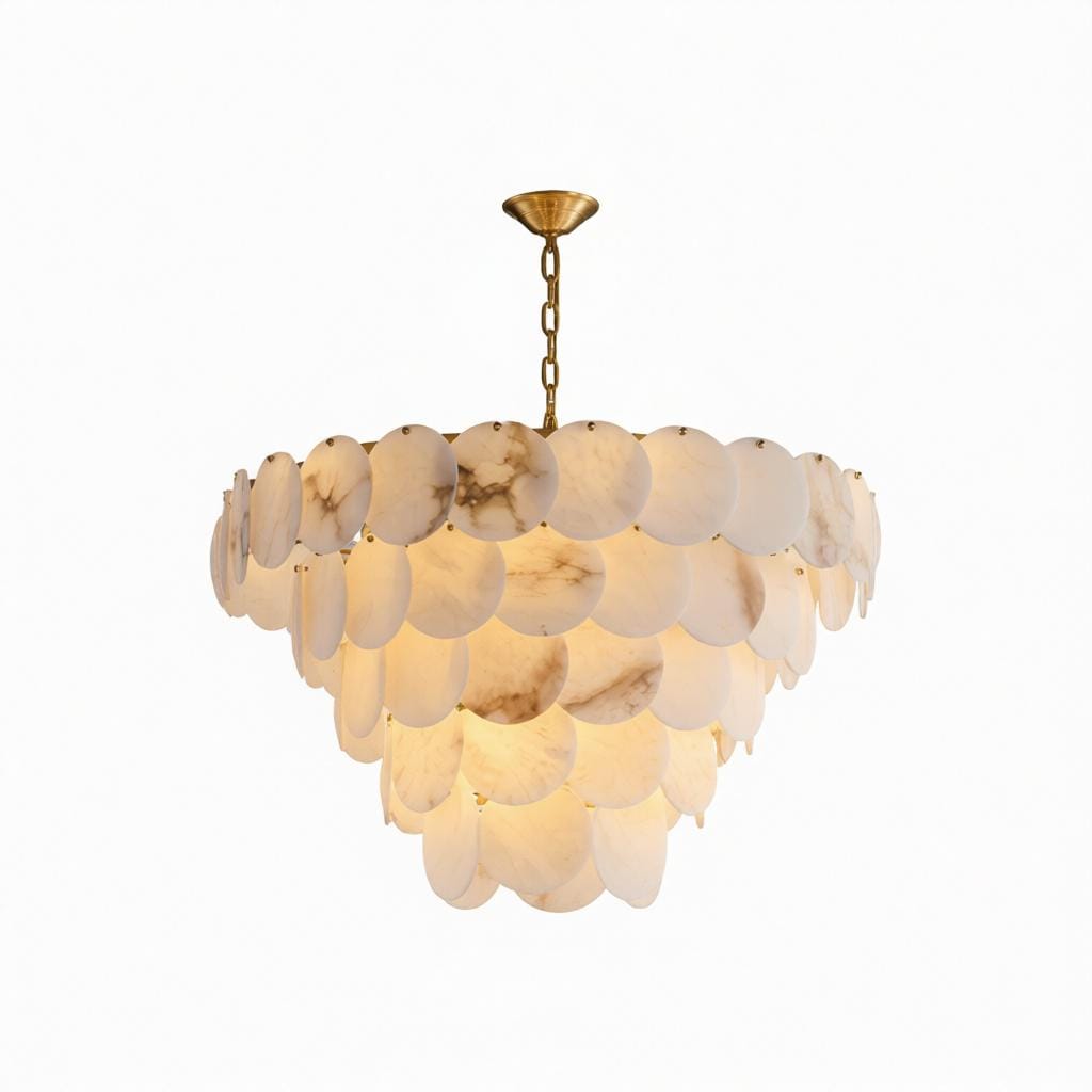 Elnoren B | Alabaster Chandelier - Detail View #5 | HomeCartel
