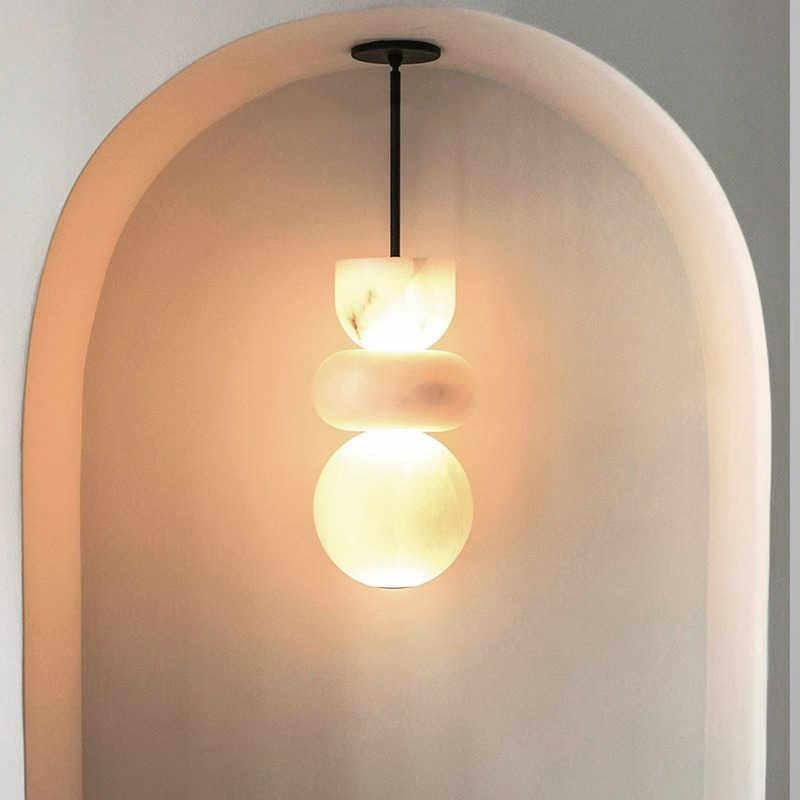 Dorsyla | Alabaster Pendant Light - Detail View #3 | HomeCartel