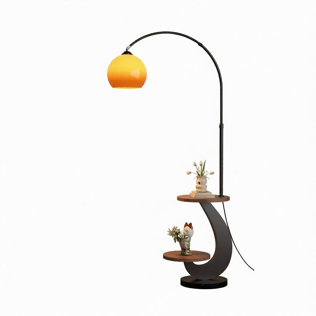 Xendira | Integrated Shelf Floor Lamp - Detail View #8 | HomeCartel