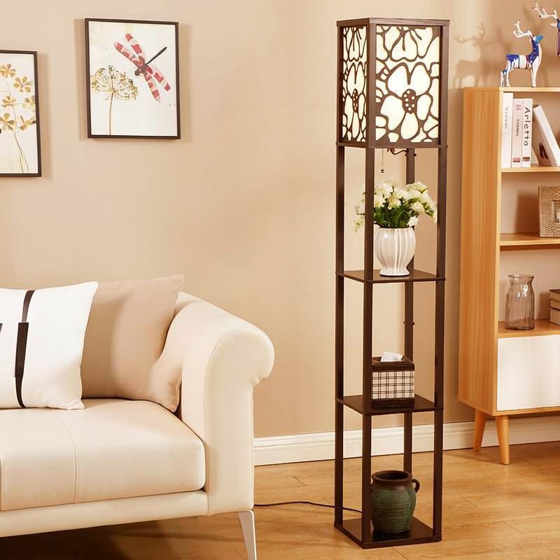 Talissa Une | Integrated Shelf Floor Lamp - Detail View #2 | HomeCartel