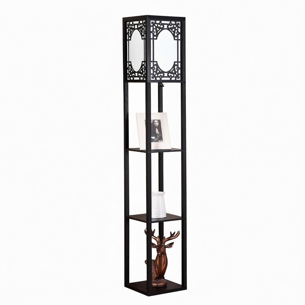 Talissa Trois | Integrated Shelf Floor Lamp - Detail View #5 | HomeCartel