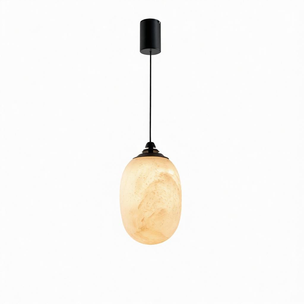 Uelara | Alabaster Pendant Light - Detail View #6 | HomeCartel