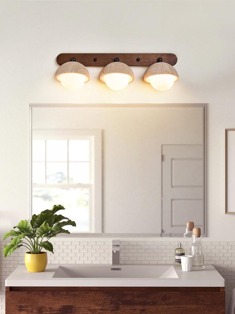 Miravel | Travertine Bathroom Light - Detail View #2 | HomeCartel