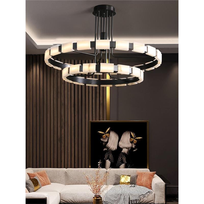 Nordora | Alabaster Chandelier - Detail View #3 | HomeCartel