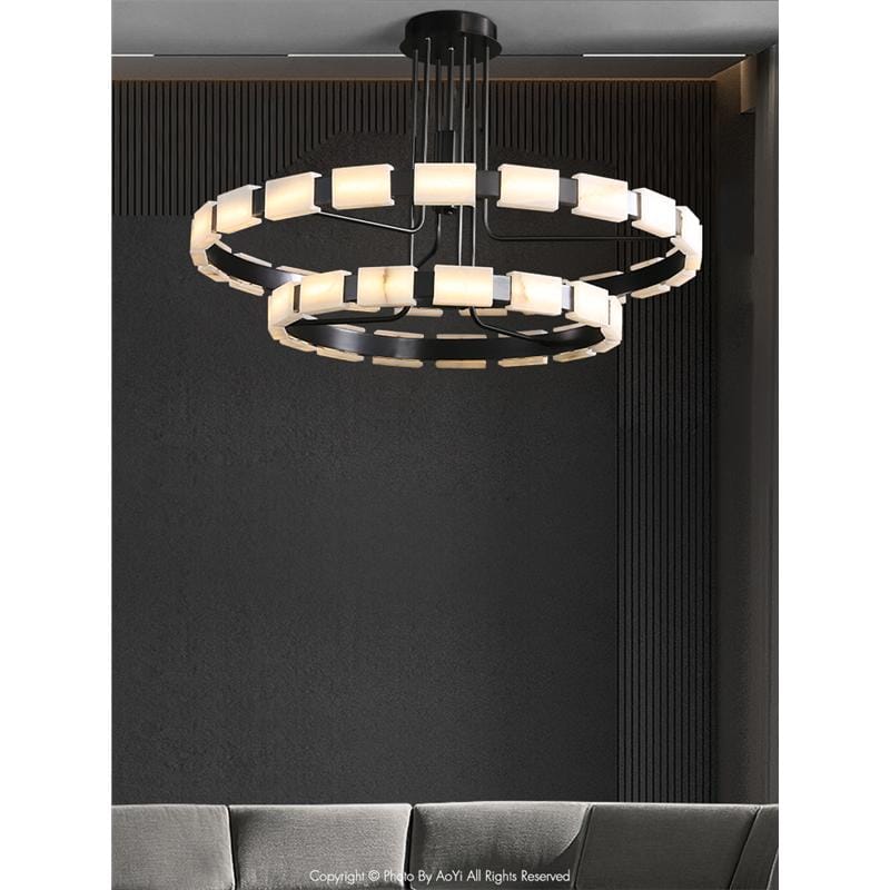 Nordora | Alabaster Chandelier - Detail View #4 | HomeCartel