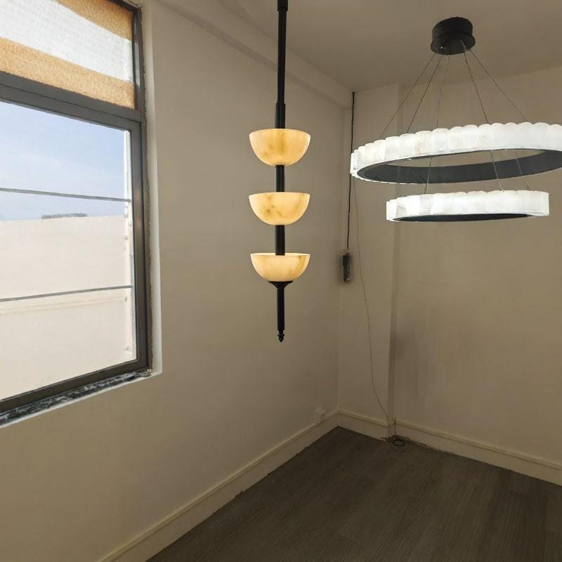 Lorriaal | Alabaster Chandelier - Detail View #3 | HomeCartel