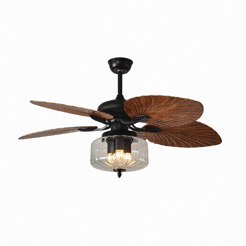 Aric Deux | Outdoor Lighted Ceiling Fan - Detail View #5 | HomeCartel