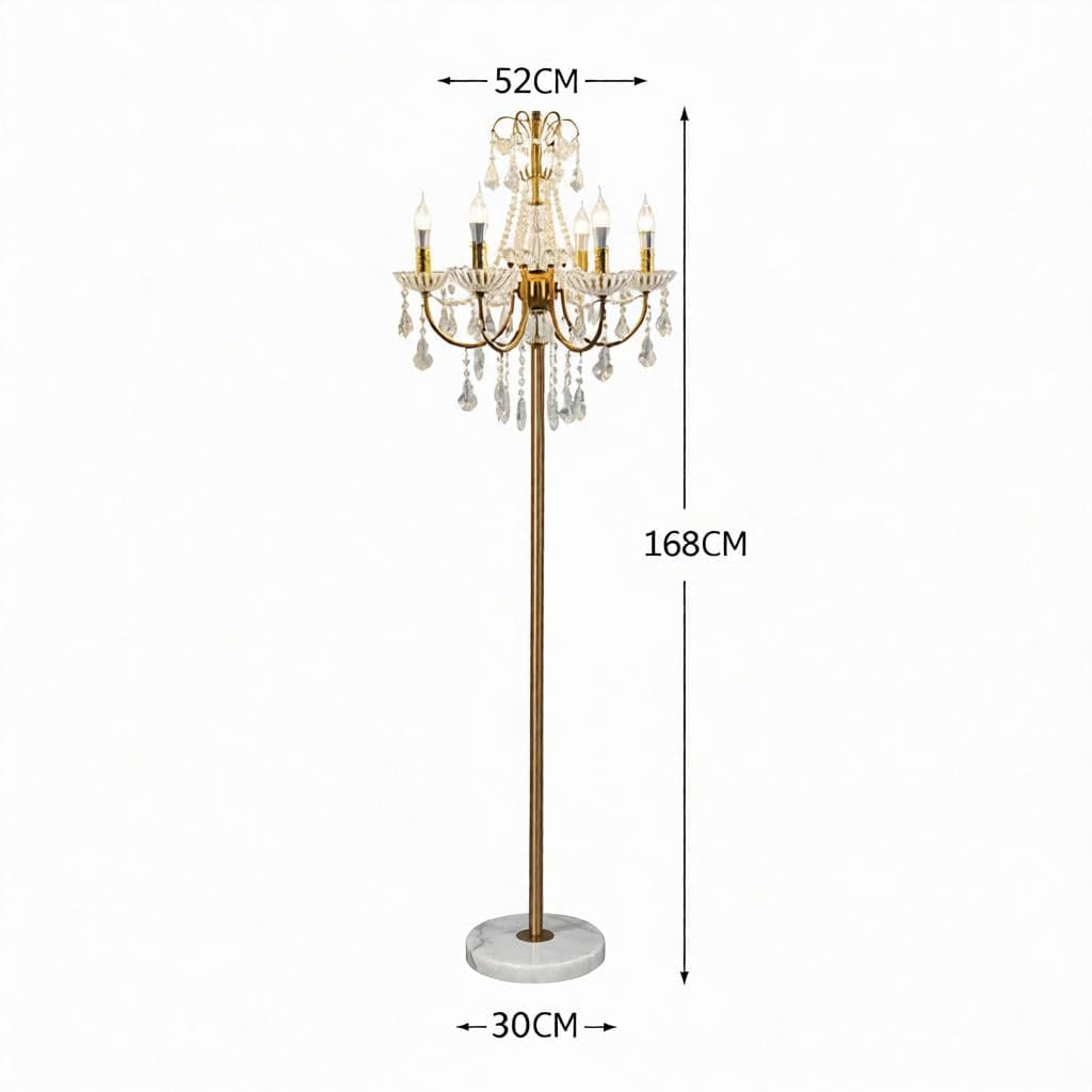 Dornielle Une I Crystal Floor Lamp - Detail View #6 | HomeCartel