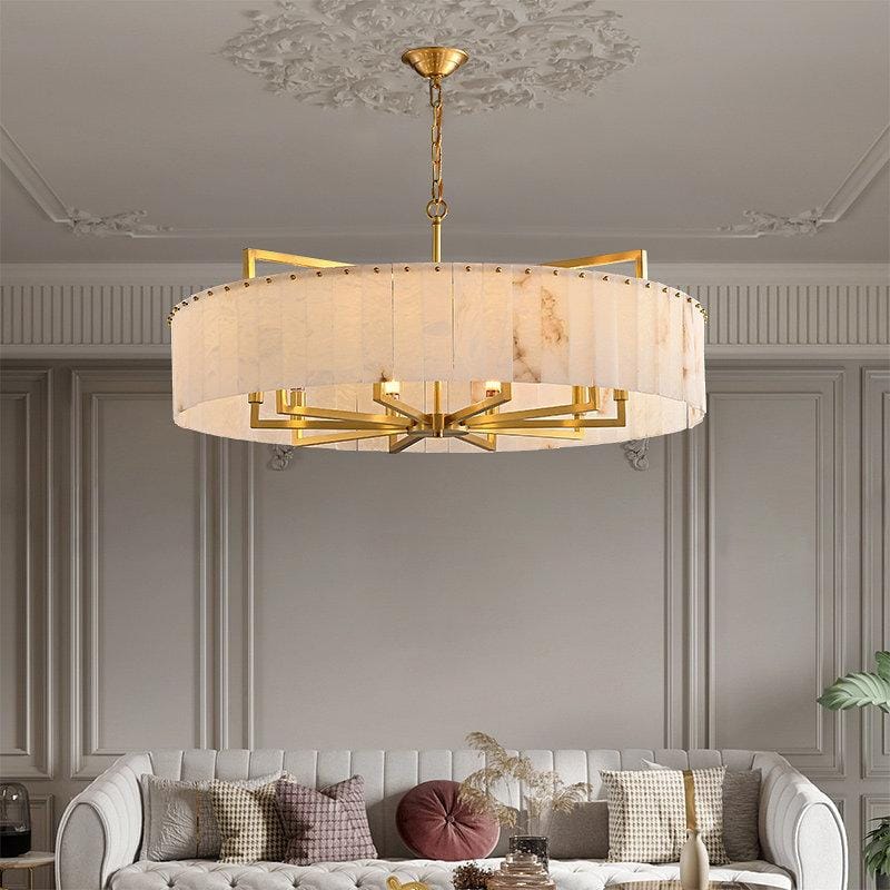 Norvethara | Alabaster Chandelier - Detail View #4 | HomeCartel