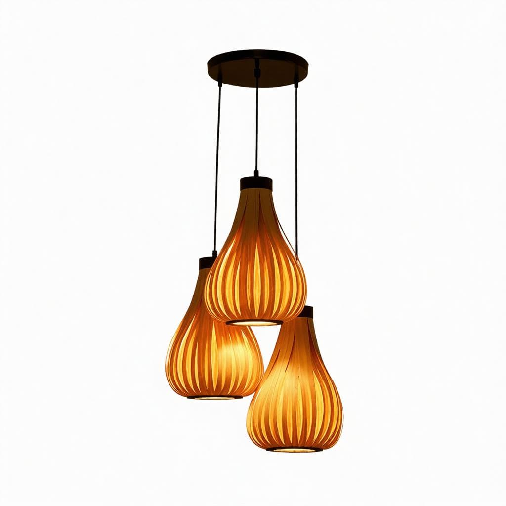 Jaspion C | Wood Cluster Chandelier - Detail View #2 | HomeCartel