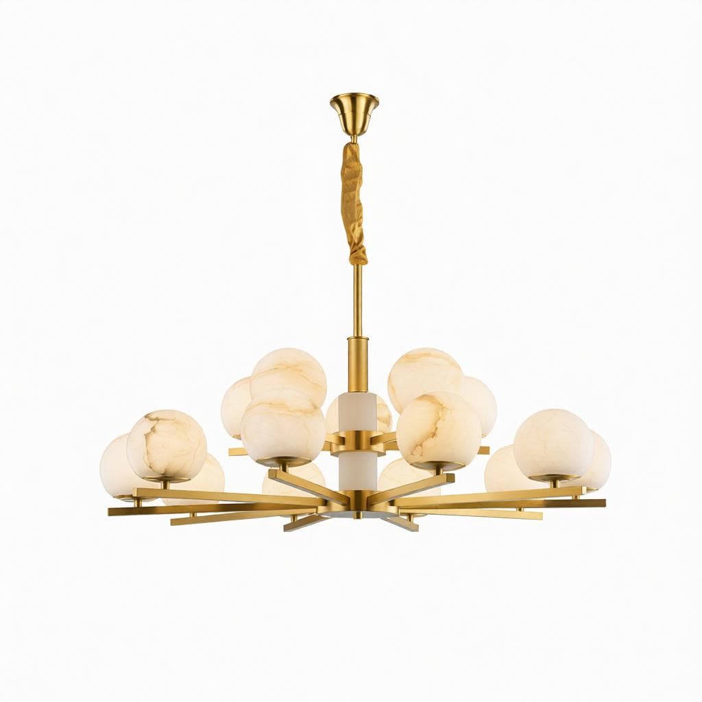 Syltheria A | Alabaster Chandelier - Detail View #2 | HomeCartel