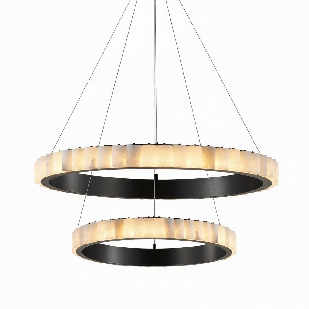 Lorvethith 2 | Alabaster Chandelier - Detail View #7 | HomeCartel