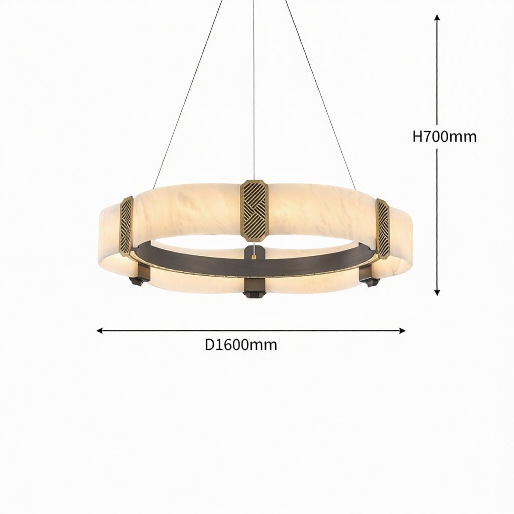 Quelthilessa A | Alabaster Chandelier - Detail View #8 | HomeCartel