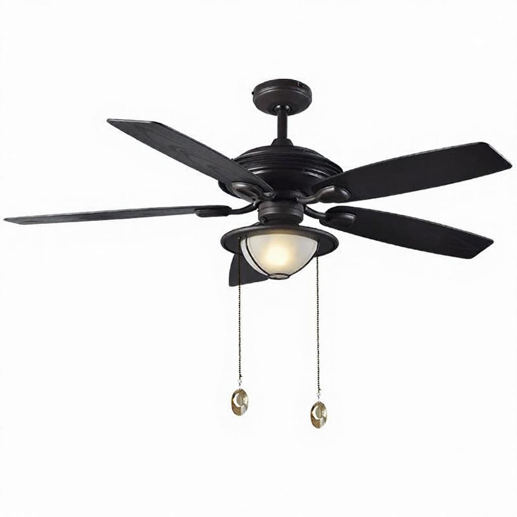 Calyra | Outdoor Lighted Ceiling Fan - Detail View #2 | HomeCartel