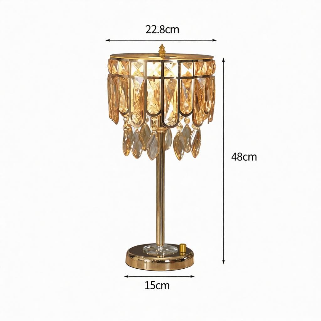 Krelisca | Crystal Table Lamp - Detail View #4 | HomeCartel