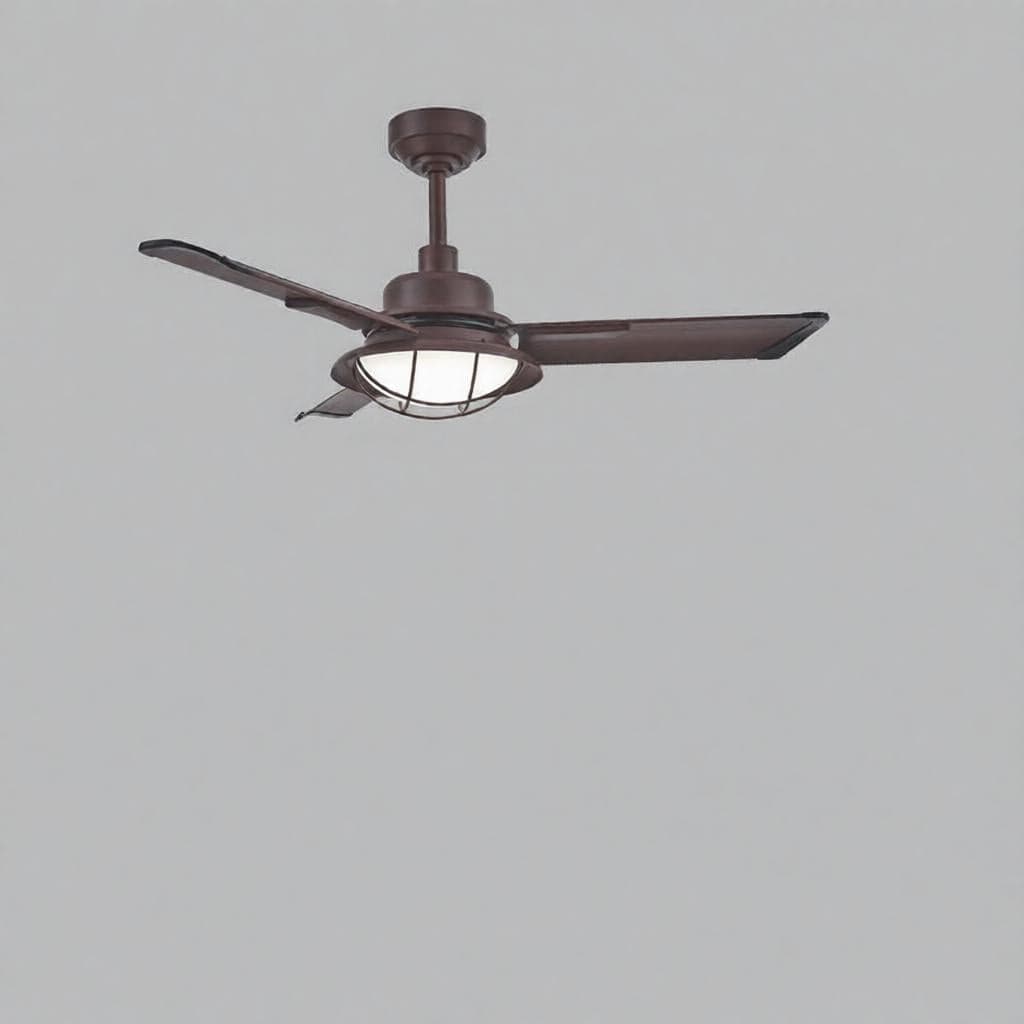 Evaril | Outdoor Lighted Ceiling Fan - Detail View #2 | HomeCartel
