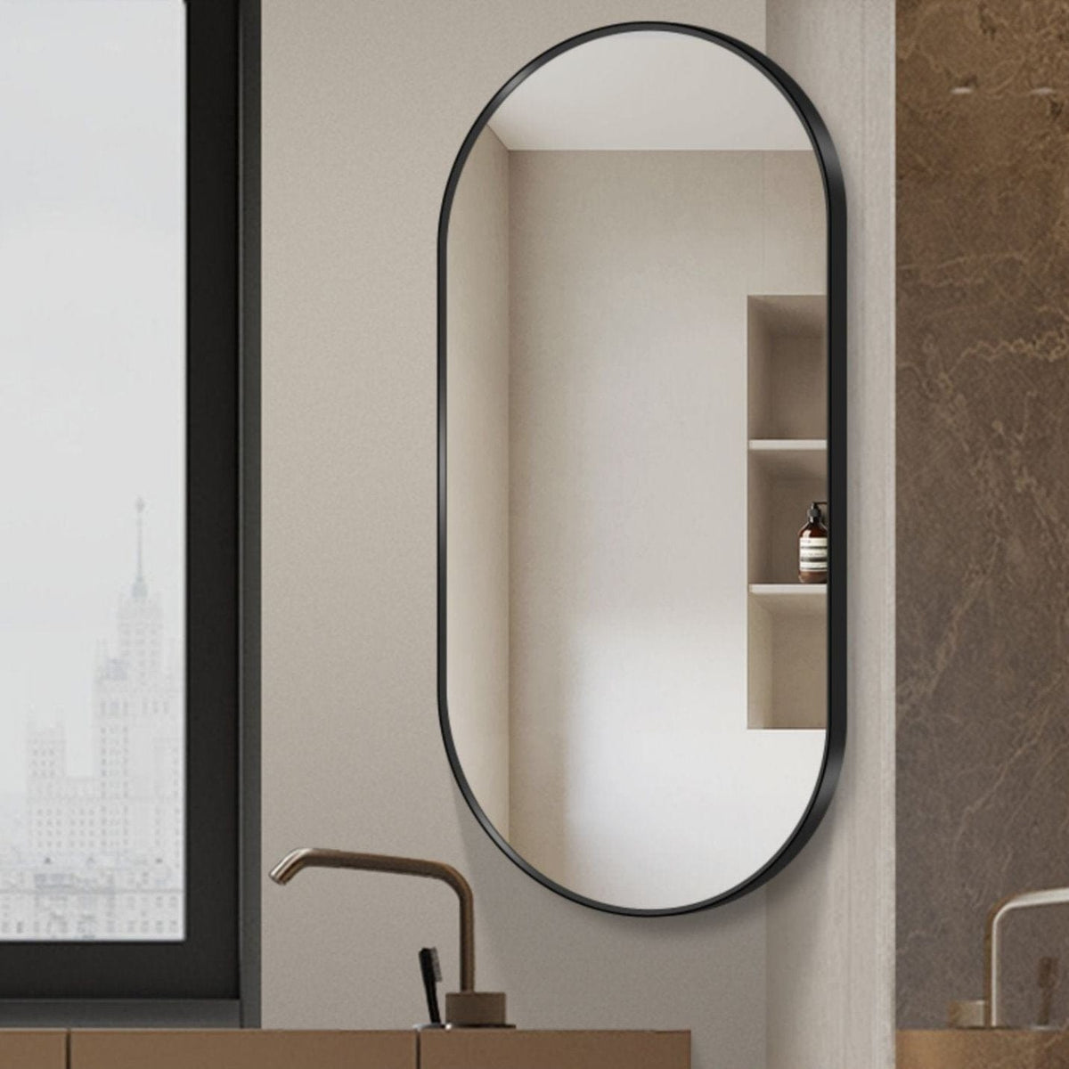 Lenlen | Non-Lighted Mirror - Detail View #2 | HomeCartel