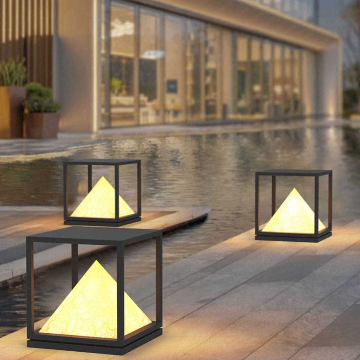 Elvio | Outdoor Pillar Lamp - Detail View #2 | HomeCartel