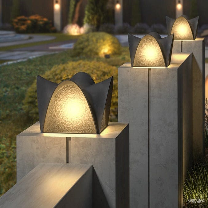 Zach | Outdoor Pillar Lamp - Detail View #4 | HomeCartel