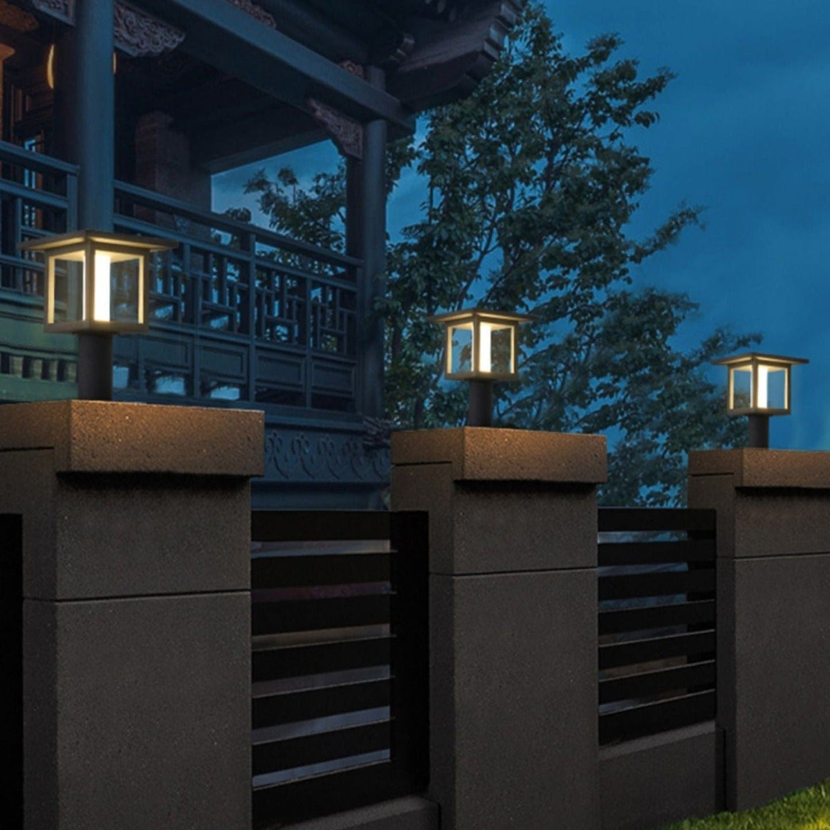 Desi | Outdoor Pillar Lamp - Detail View #4 | HomeCartel