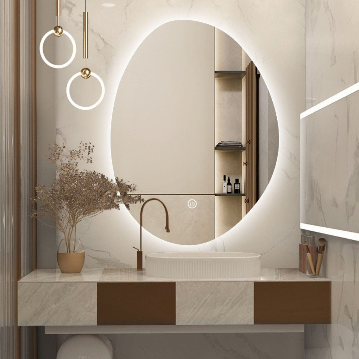 Bard | Lighted Mirror - Detail View #2 | HomeCartel