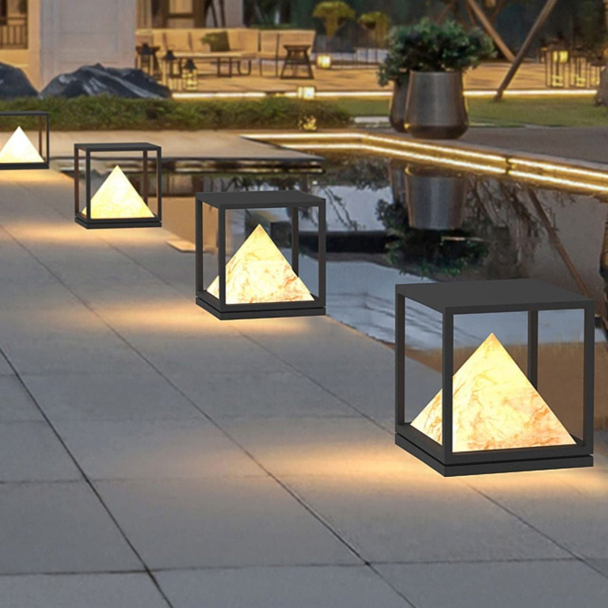 Elvio | Outdoor Pillar Lamp - Detail View #3 | HomeCartel
