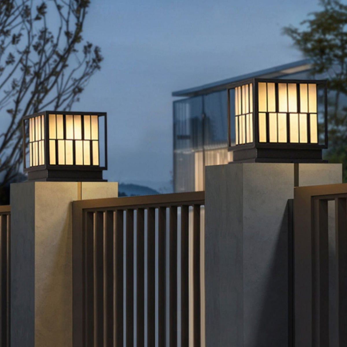 Alonjo | Outdoor Pillar Lamp - Detail View #4 | HomeCartel
