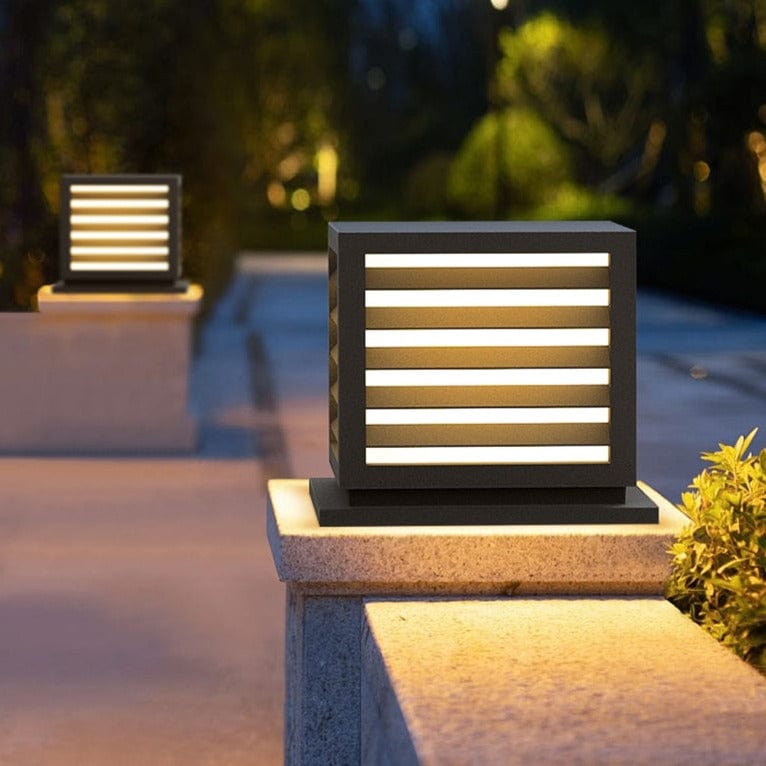 Edavin | Outdoor Pillar Lamp - Detail View #4 | HomeCartel