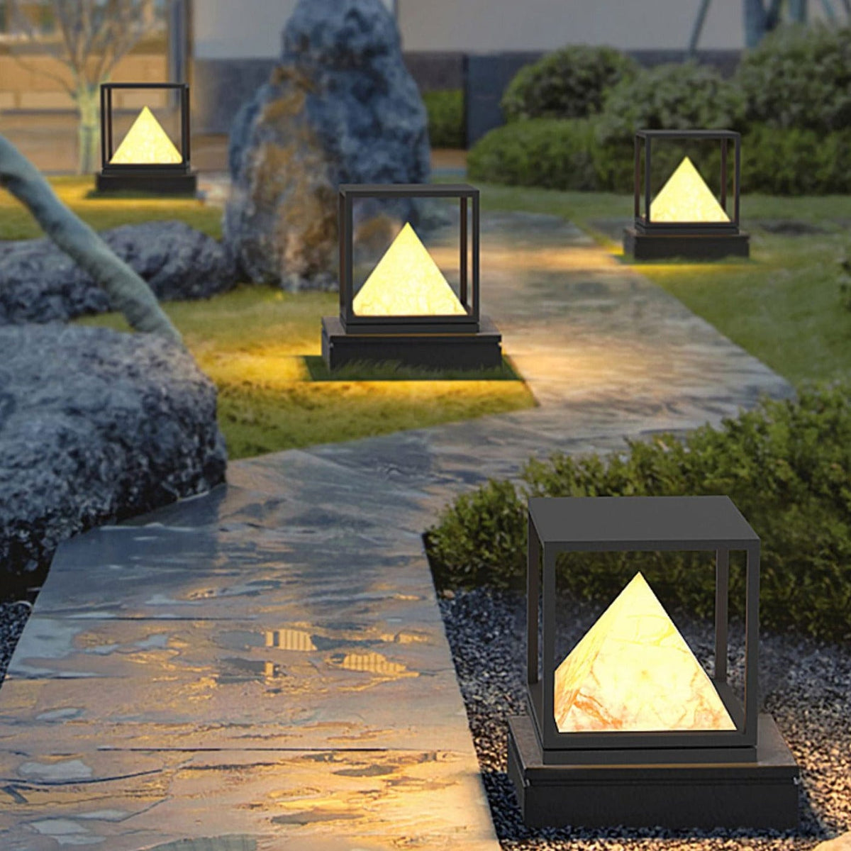 Elvio | Outdoor Pillar Lamp - Detail View #4 | HomeCartel