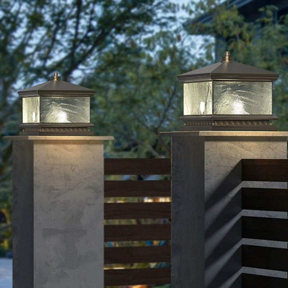 Besem | Outdoor Pillar Lamp - Detail View #2 | HomeCartel