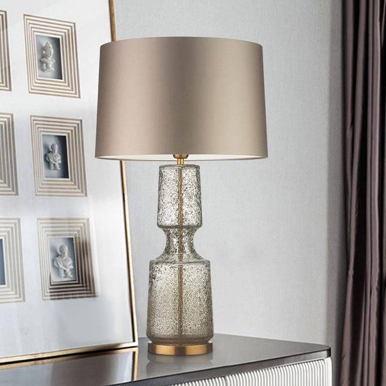 Gerda | Smoked Glass Table Lamp - Home Cartel ®