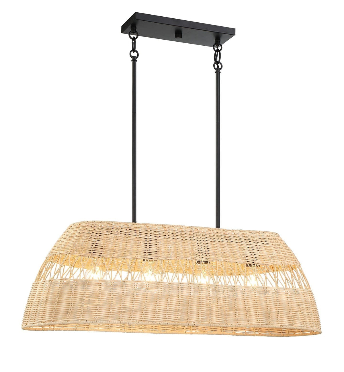 Bailey Trois | Rattan Chandelier - Home Cartel ®
