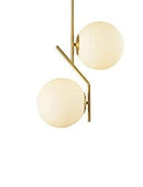 Salvi Deux Golden Frost | Pendant Light