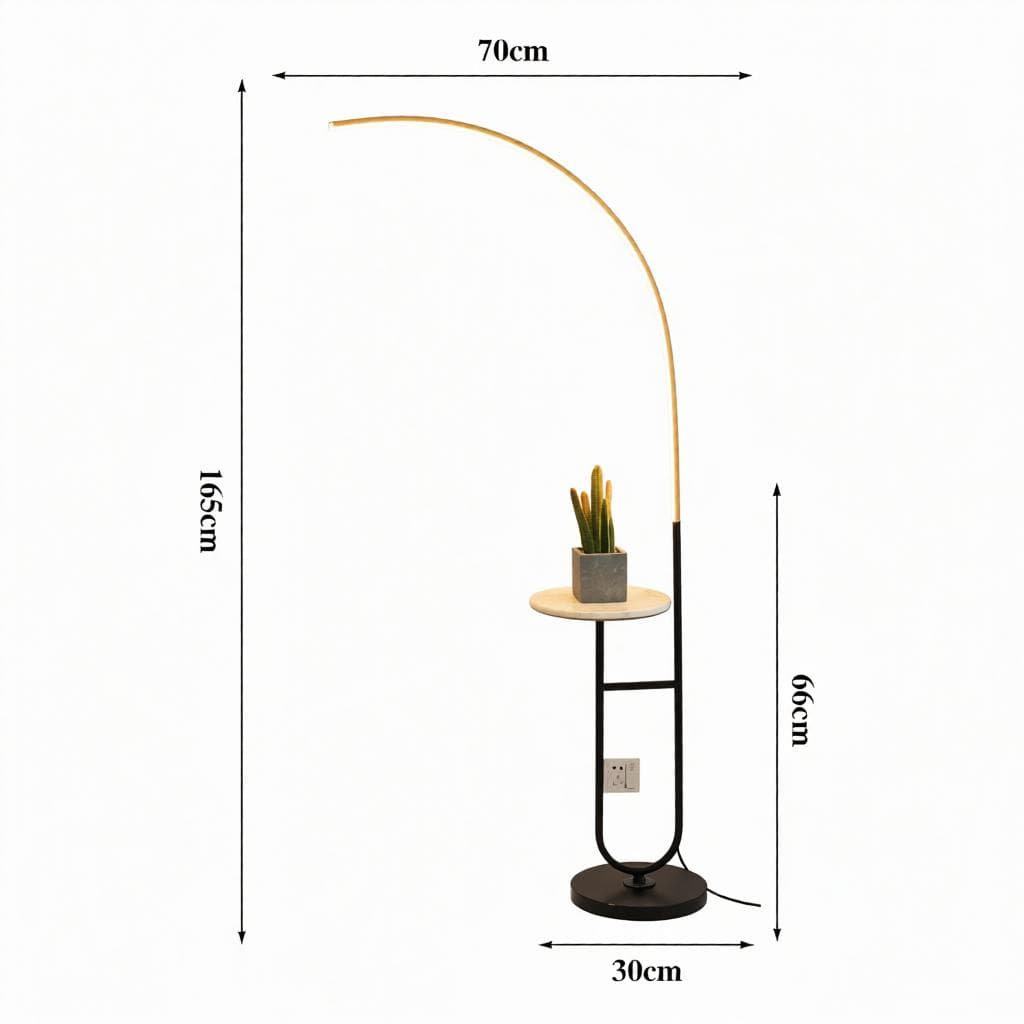 Cyravella | Integrated Shelf Floor Lamp - Detail View #6 | HomeCartel
