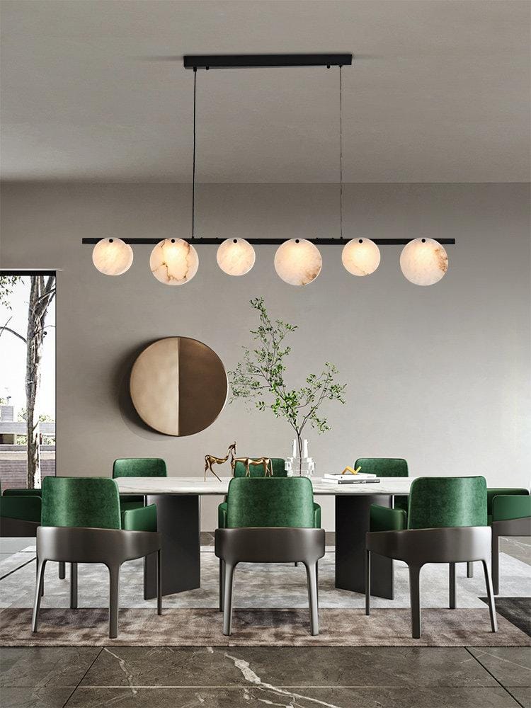 Norvenar | Alabaster Linear Chandelier - Detail View #4 | HomeCartel