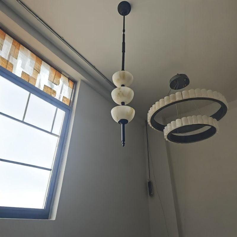 Lorriaal | Alabaster Chandelier - Detail View #2 | HomeCartel